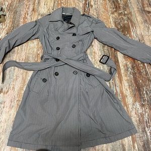 Banana Republic light weight checkered jacket with a waist belt sz XS